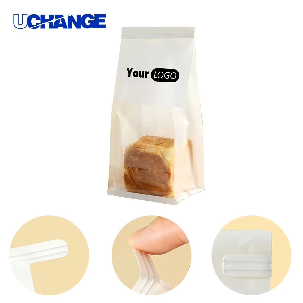 White Kraft Paper Bread Bag Organizer 1