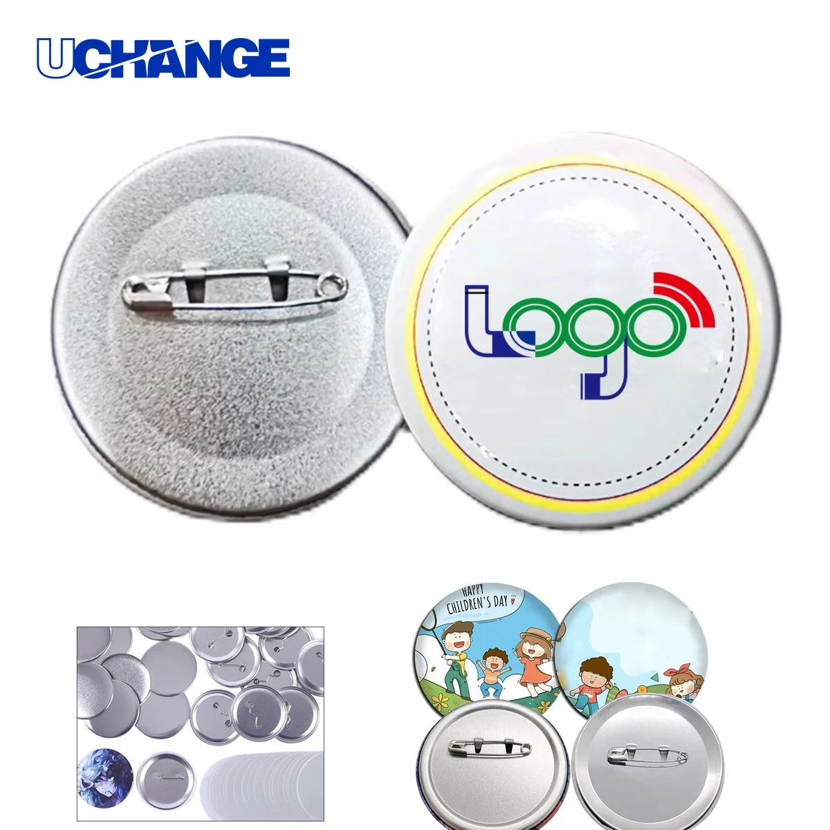 Full Color Customized Metal Badge 1