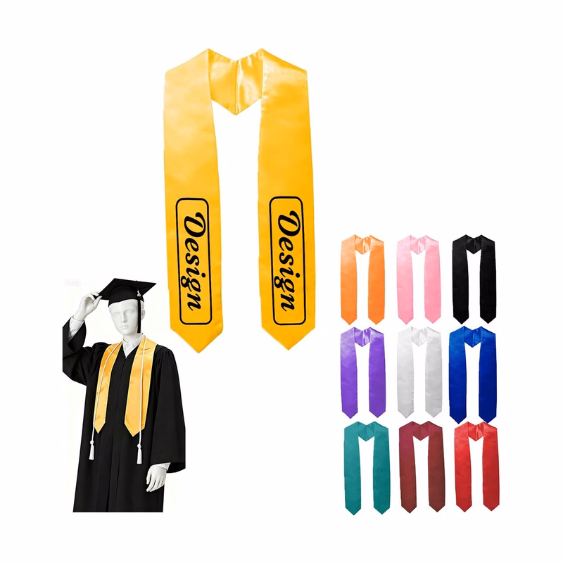 Solid Color Custom Graduation Sash