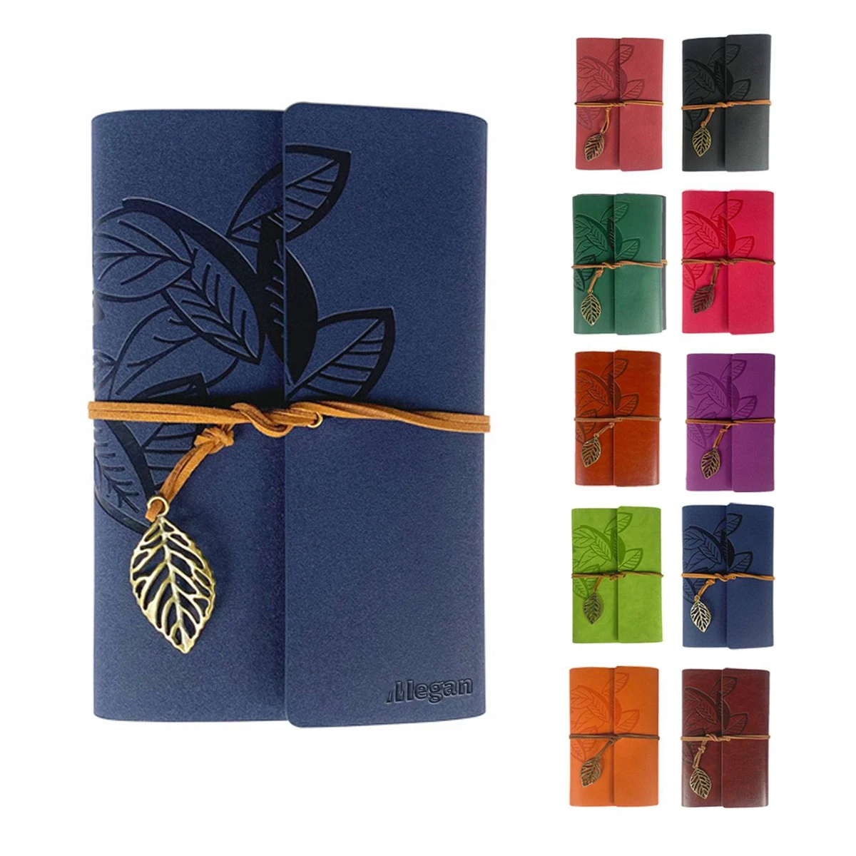 A6 Leather Creative Strap Loose Leaf Retro Notebook 1