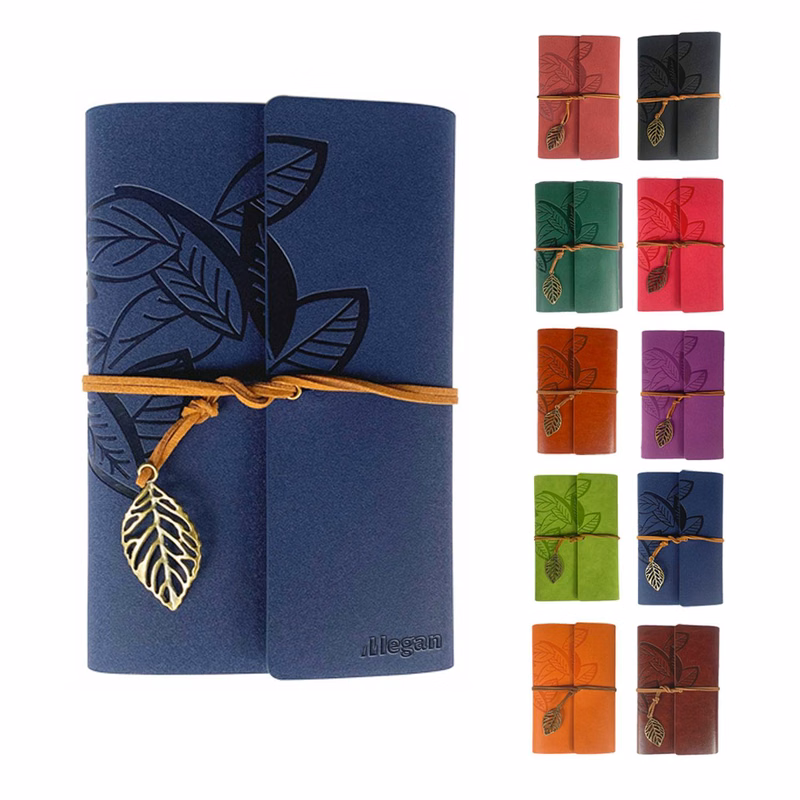 A6 Leather Creative Strap Loose Leaf Retro Notebook