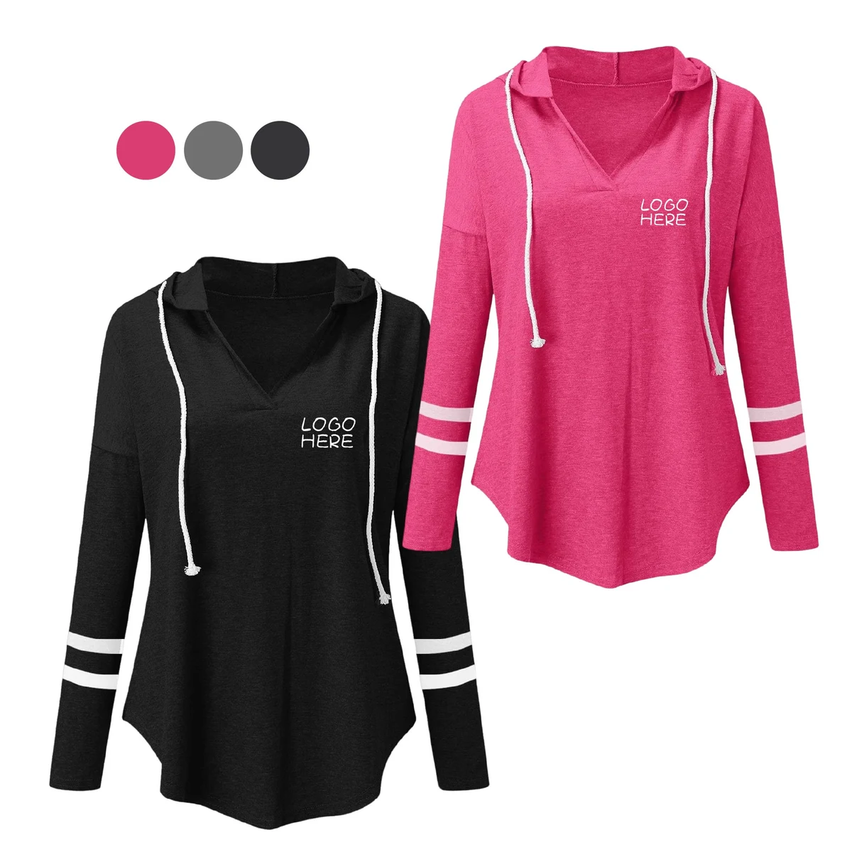 Casual Short Tie Sleeves Tops V Neck Tee 1