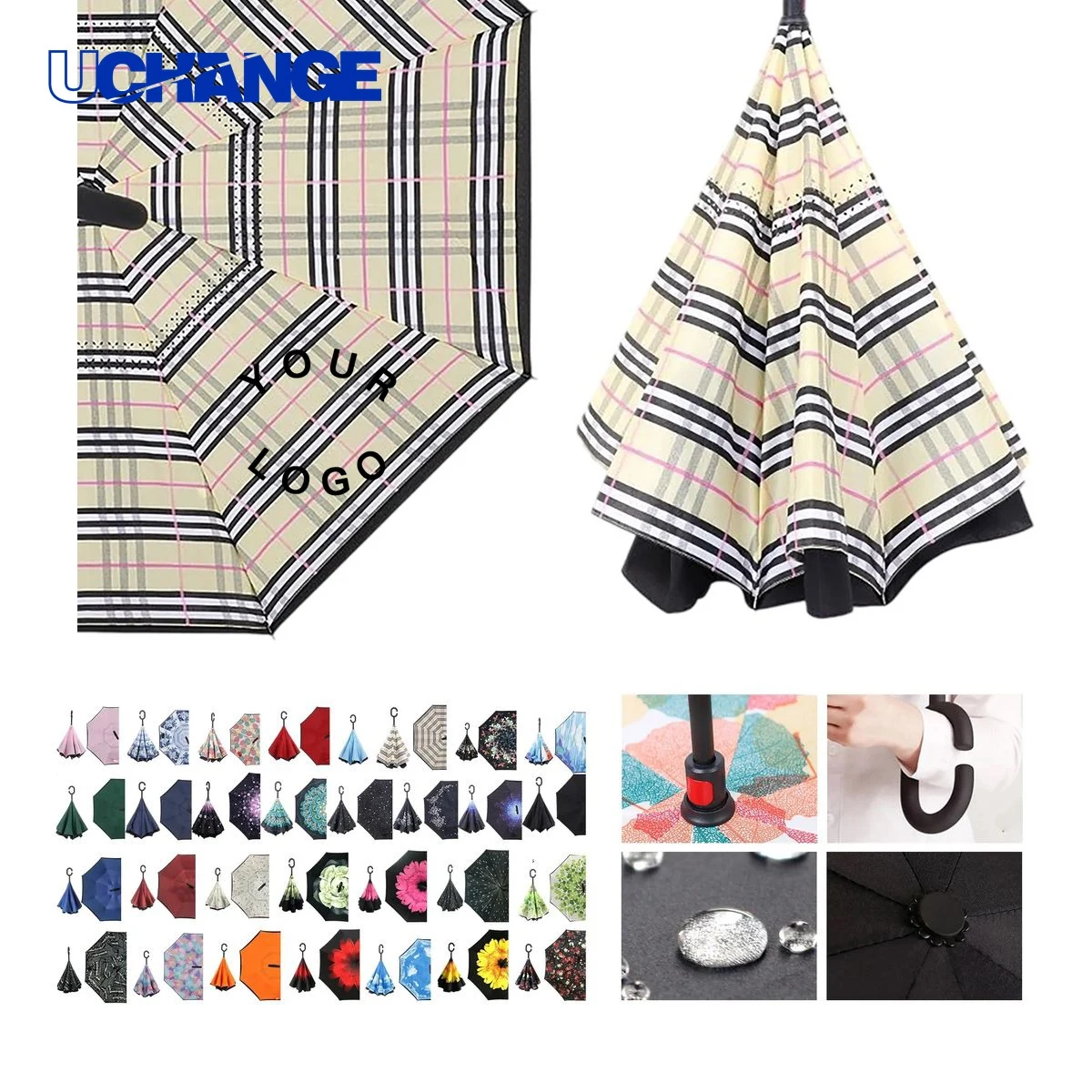 Reverse Folding Umbrella for Rain and Sun 1