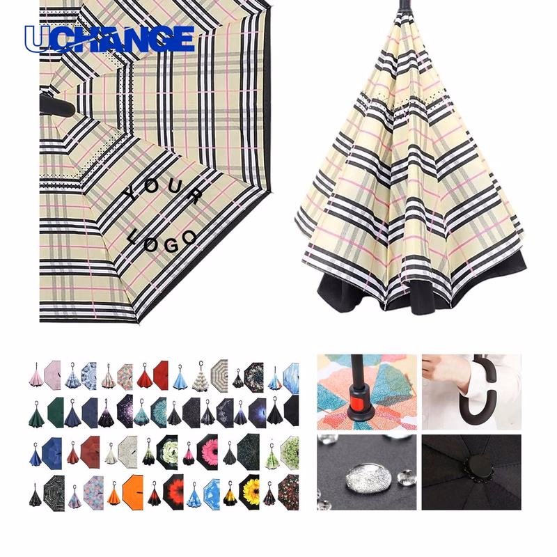 Reverse Folding Umbrella for Rain and Sun