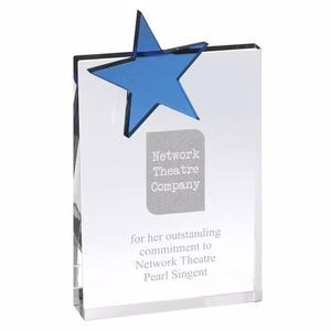Star Crystal Glass Trophy