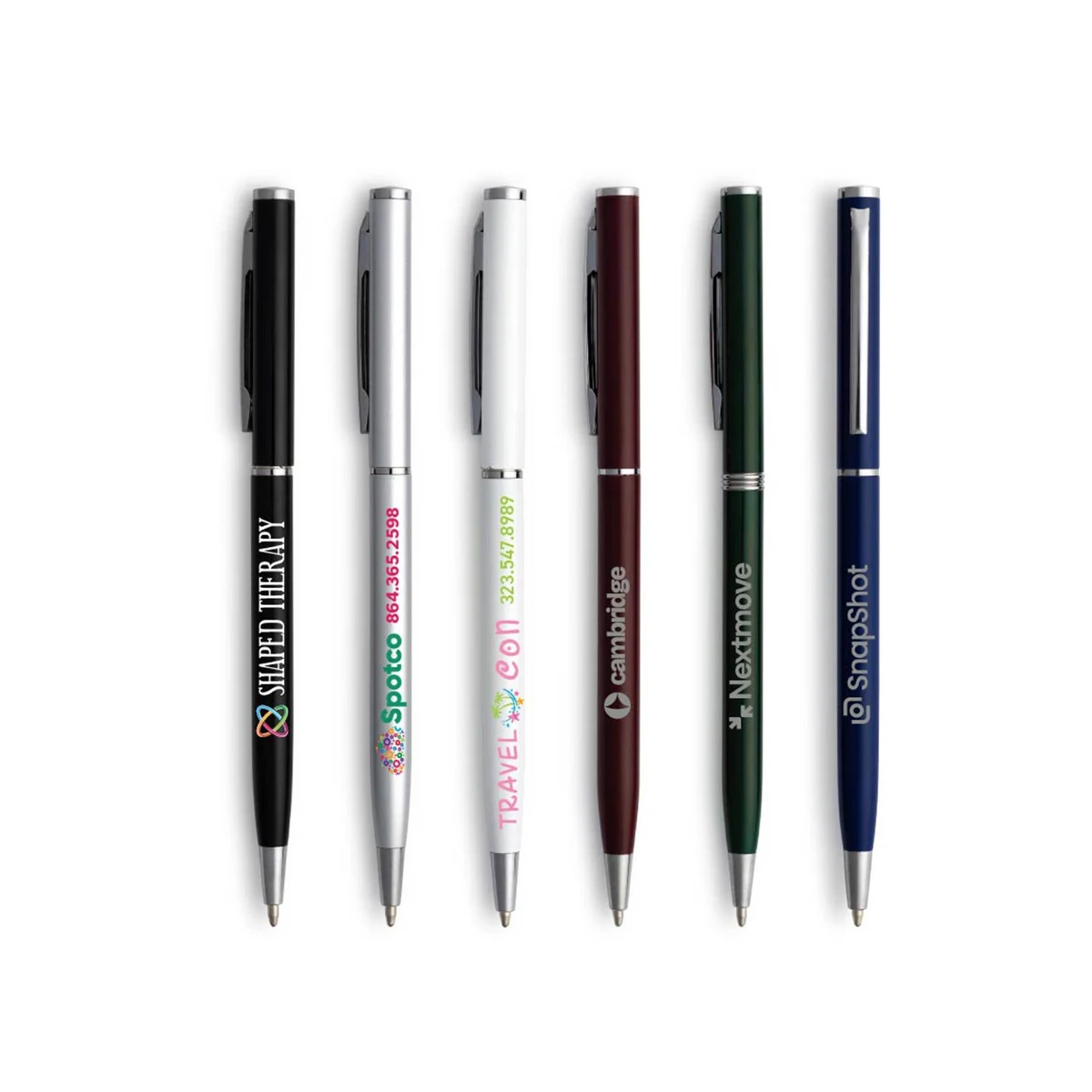 Small Batch -Slim Twist Metal Pen (Silver) 1