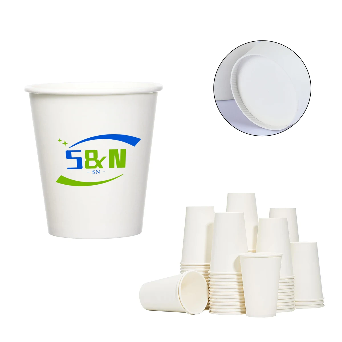 8 oz Full Color Disposable Paper Cup 1