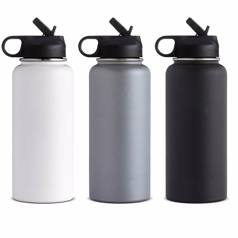 22oz Straw Lid Wide Mouth Water Bottle