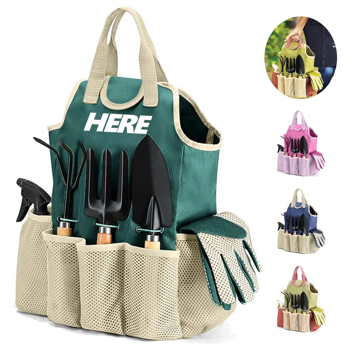 9-Piece Garden Tool Set with Bag 1