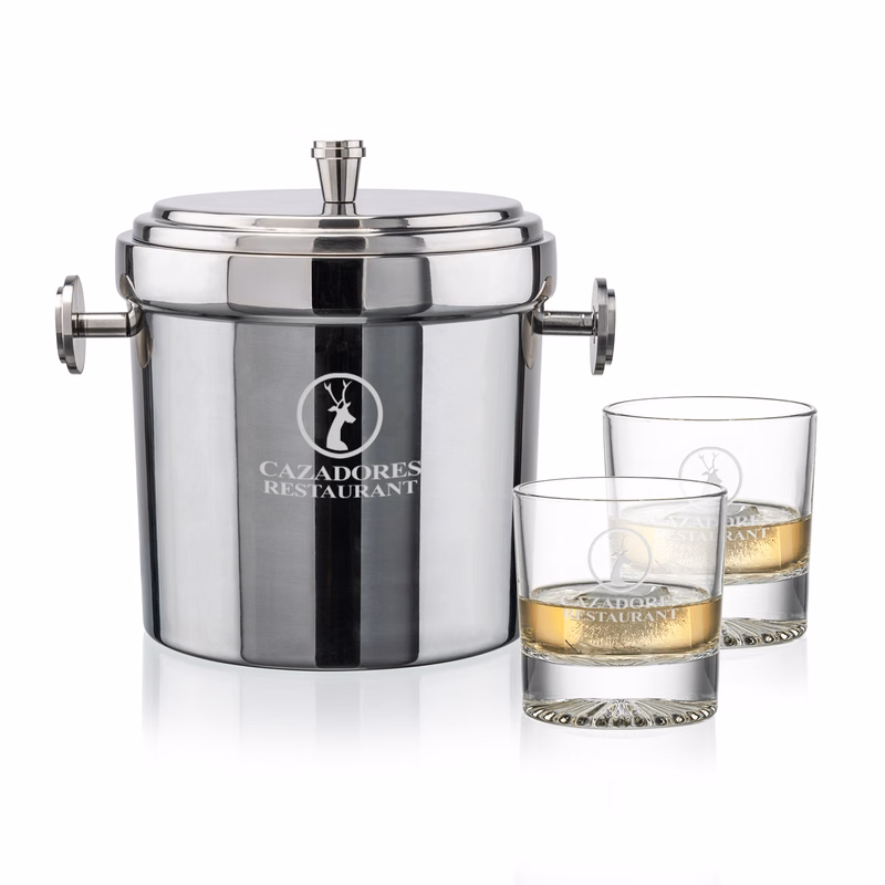 Milano Ice Bucket & Romford On-the-Rocks Set
