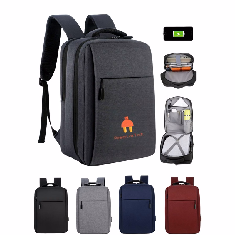 Customizable High End Laptop Backpack Luggage With USB Port - OCEAN