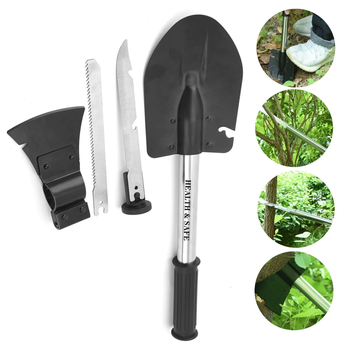 Multifunctional Folding Sapphire Shovel Set 1