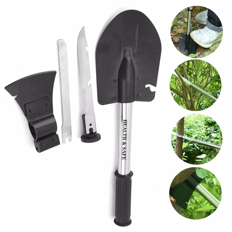 Multifunctional Folding Sapphire Shovel Set