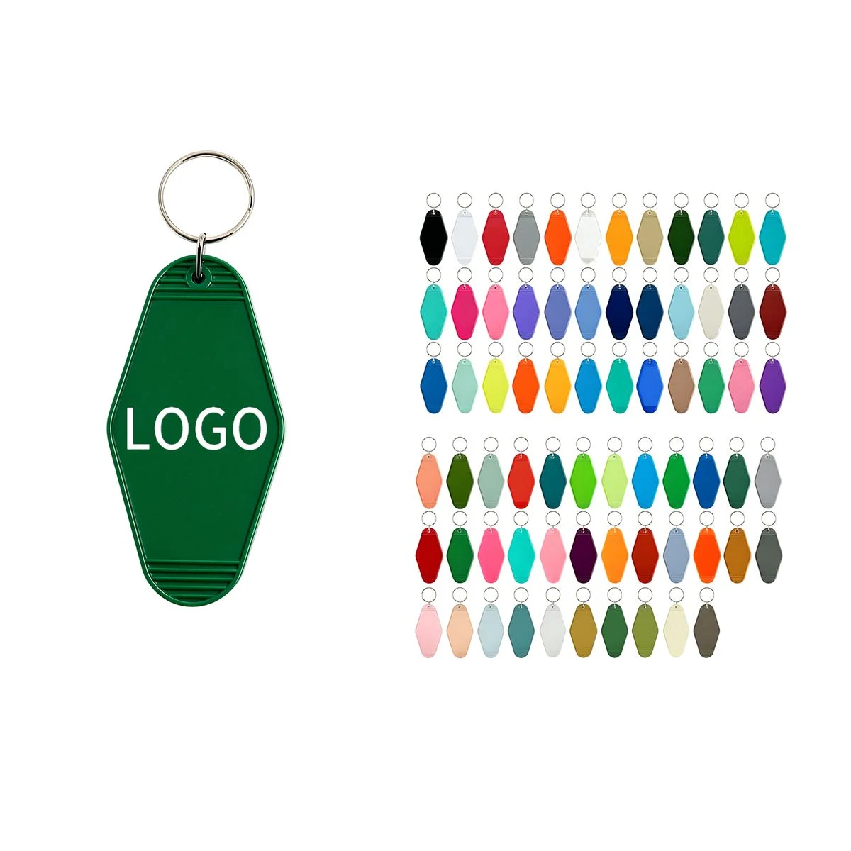 Angled Plastic Key Identifier Tag 1