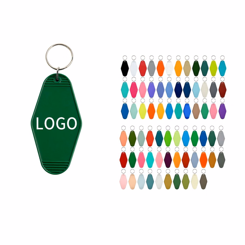 Angled Plastic Key Identifier Tag