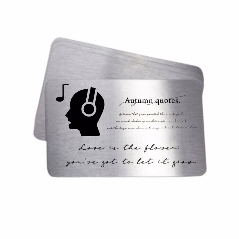 Metal ID Cards 1.97"??3.15" silver And Black