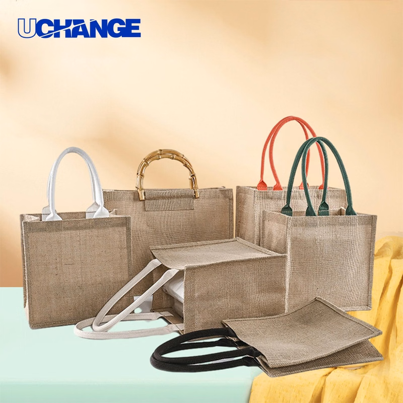 Knitted Jute Beach Handbag Tote