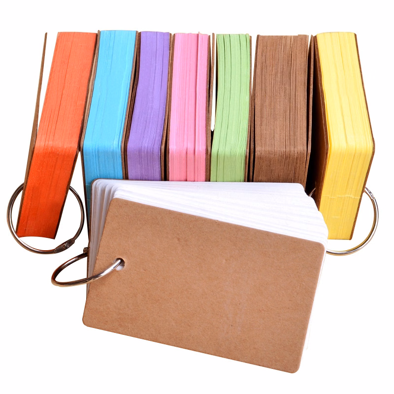 50 Sheets Blank Flash Study Note Card