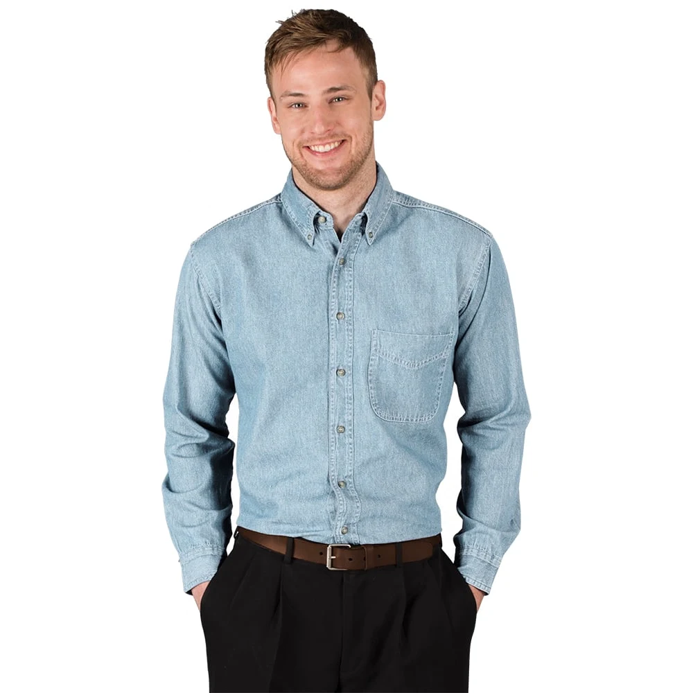 Men's L/S 100% Cotton Denim Shirt 1