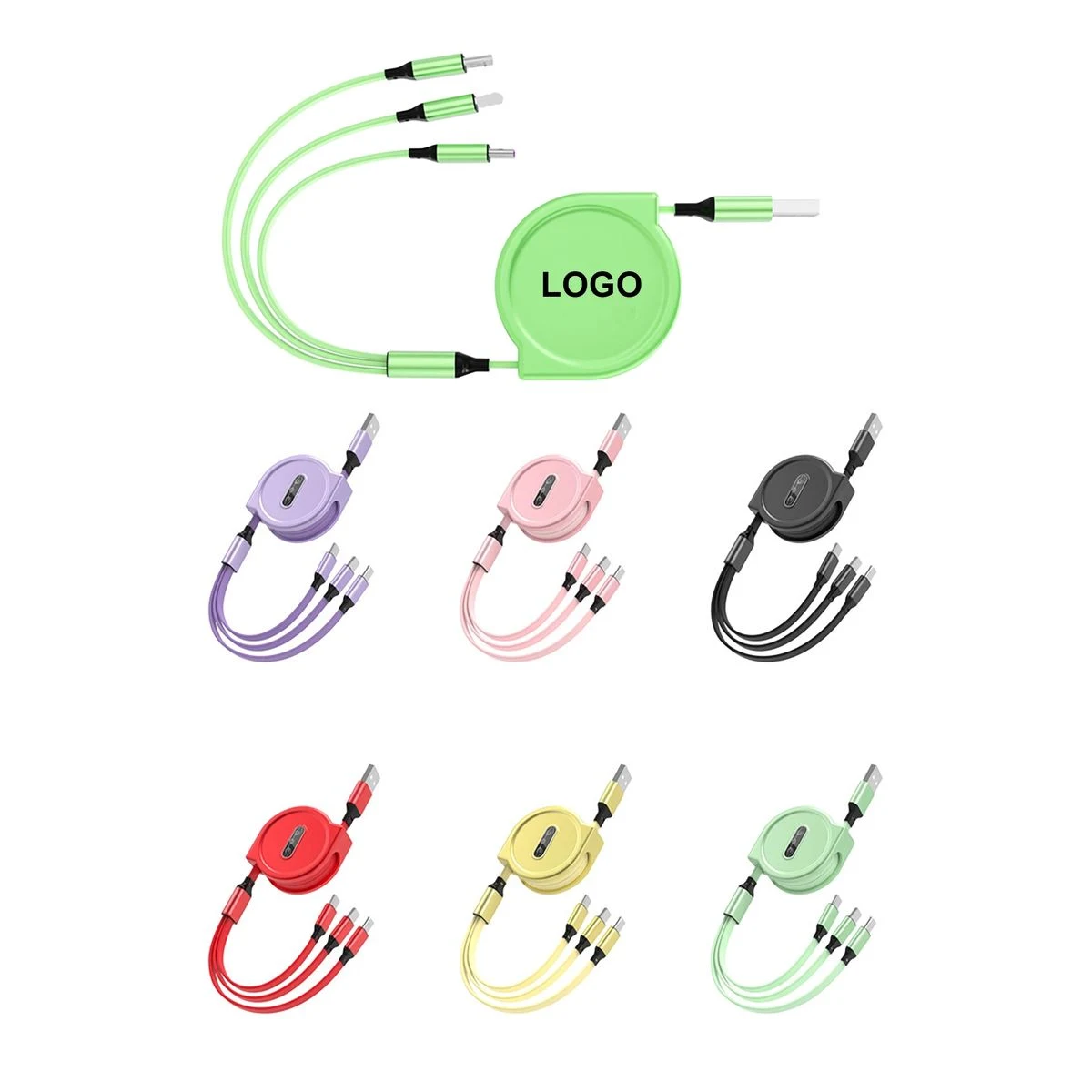3 in 1 Retractable Charging Cord Cable 1