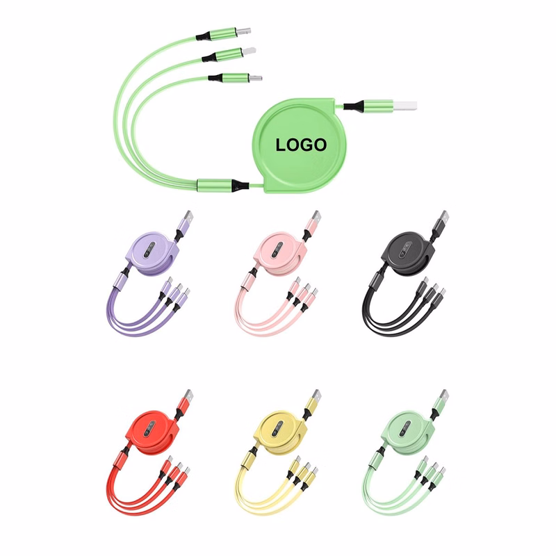3 in 1 Retractable Charging Cord Cable