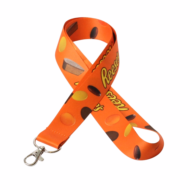 1" Digitally Sublimated Lanyard w/ Deluxe Swivel Hook