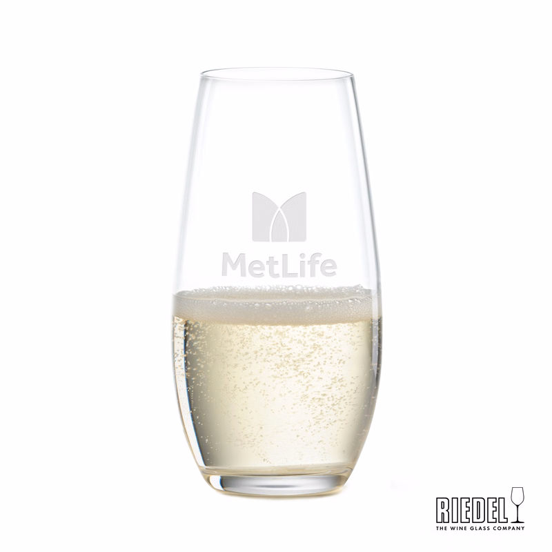 RIEDEL Stemless Flute - 9.25oz - Deep Etch