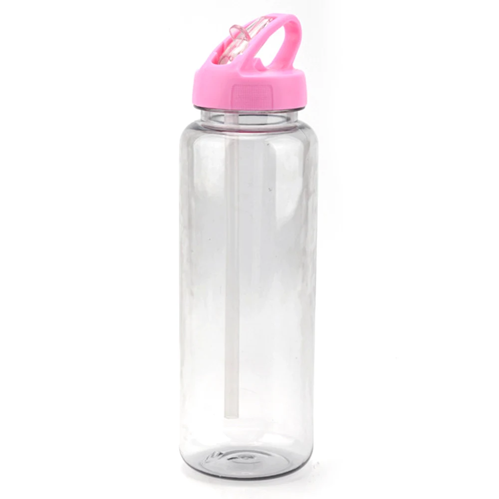 27 OZ Plastic Beverage/Sport/Space Bottle With Flip Straw 1
