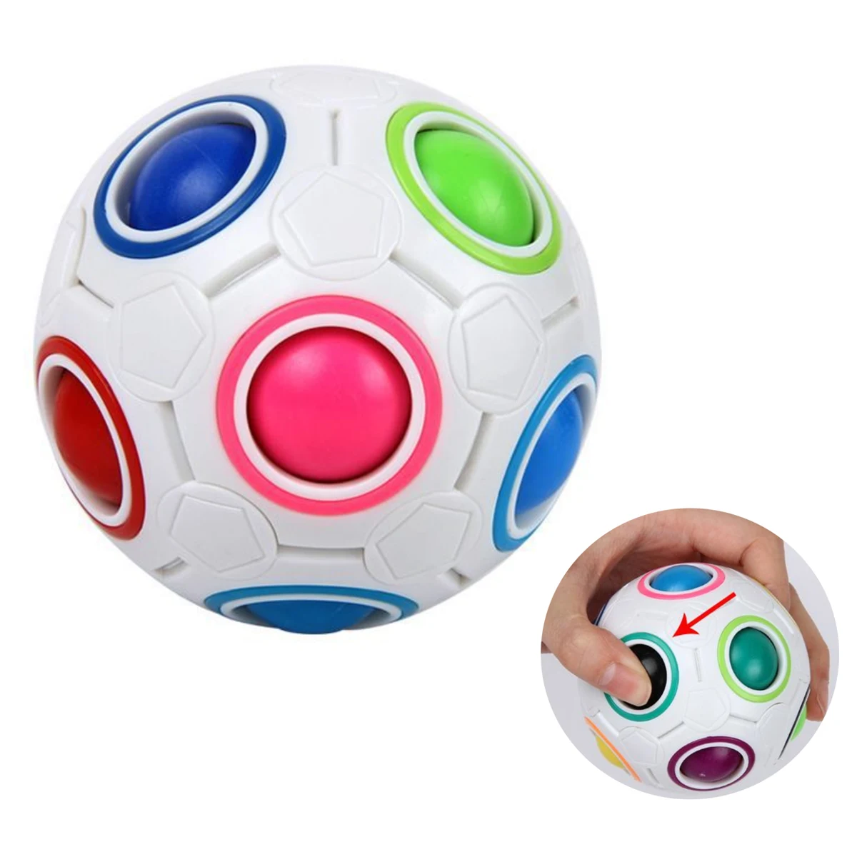 Press The Rainbow Ball Cube Toy 1