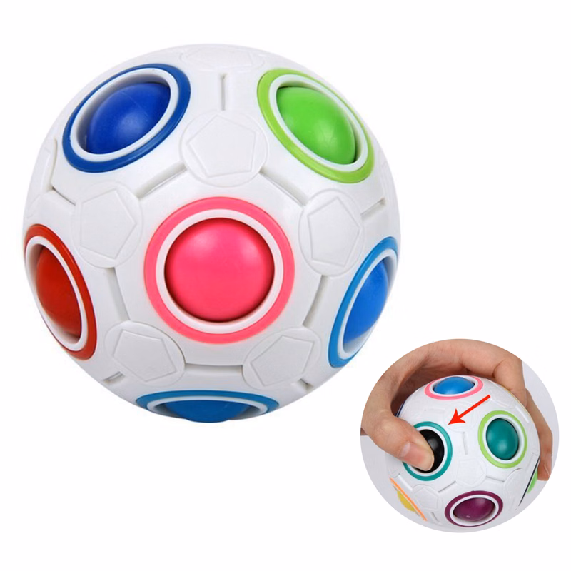 Press The Rainbow Ball Cube Toy