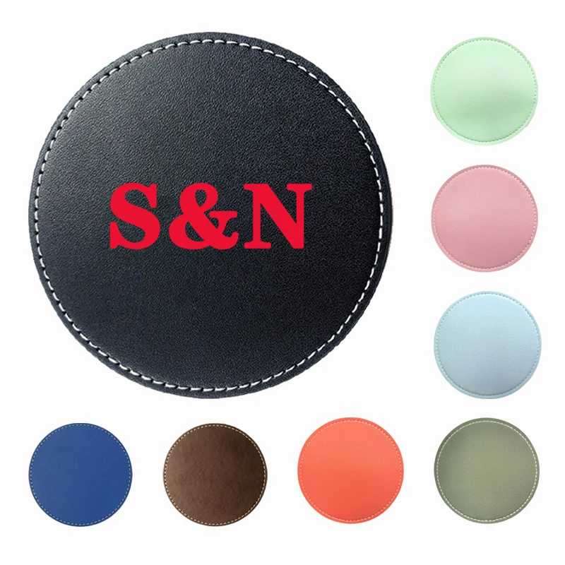 Round Leather Coasters 1