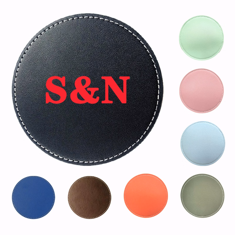Round Leather Coasters
