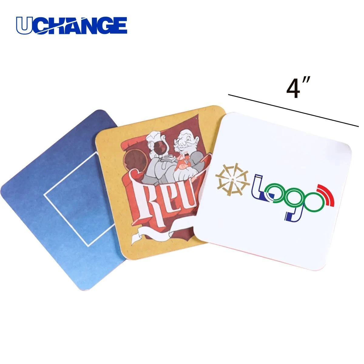 Double Sided Square Paper Coaster for Table Protection 1