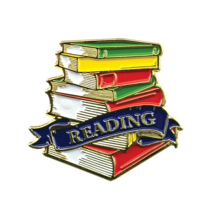 Educational Lapel Pin- Reading (1-1/8") 1