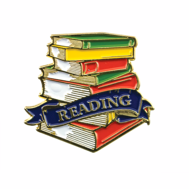 Educational Lapel Pin- Reading (1-1/8")