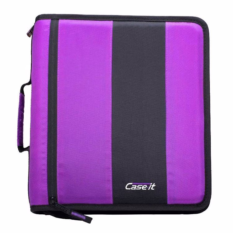 Case-It Classic Zipper Binders - Deep Purple 2"