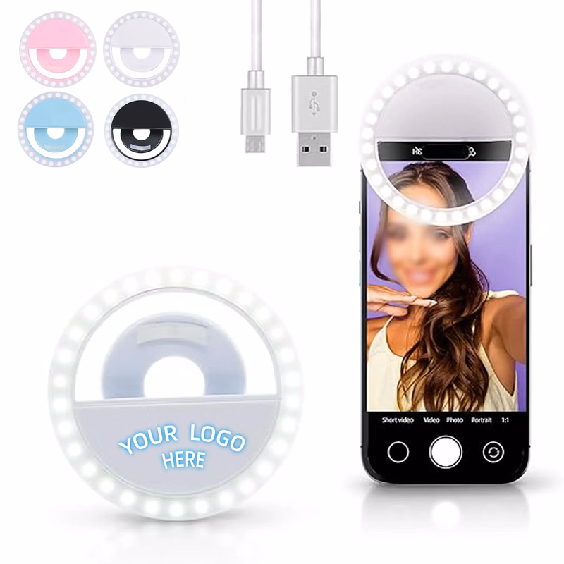 Rechargeable Portable Clip-on Selfie Fill Light