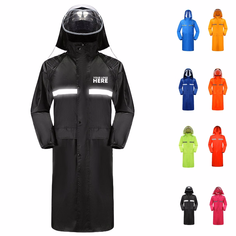Long Hooded Raincoat