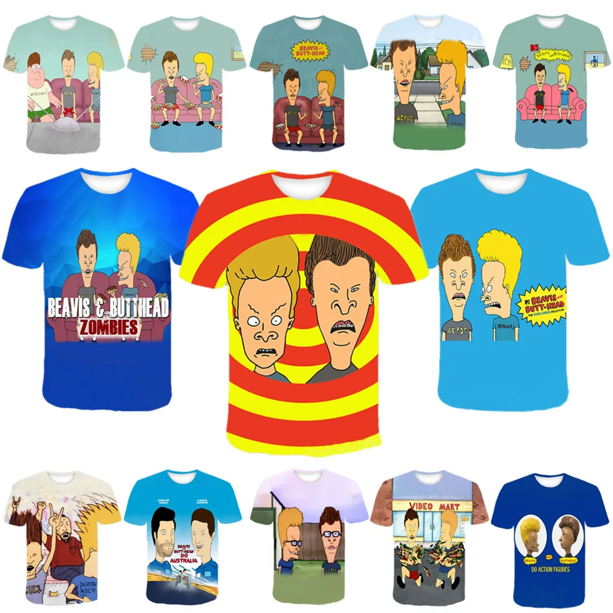 Mesh Comedy Crewneck T-shirt 1