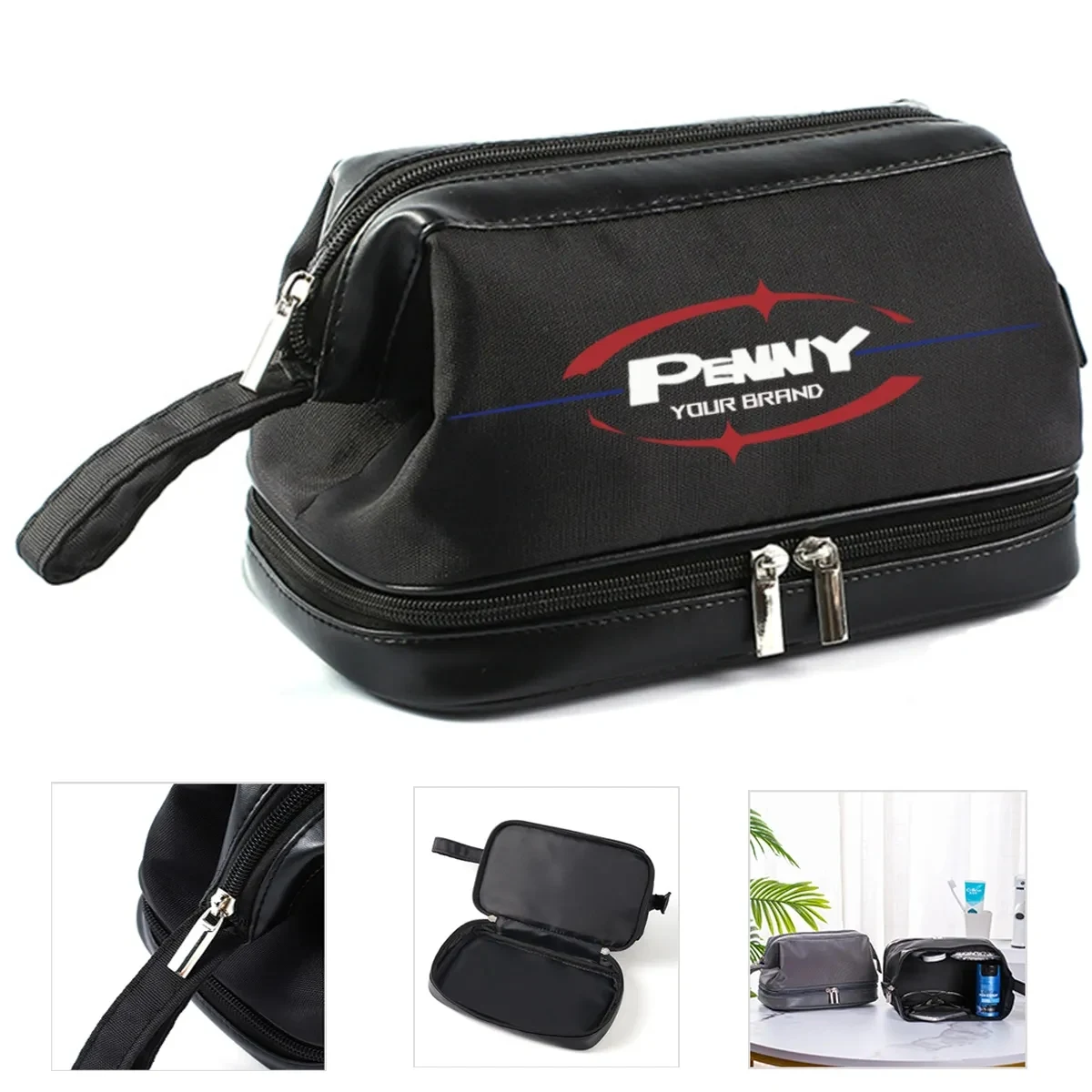 Double-layer Waterproof Portable Organizer Toiletry Bag 1