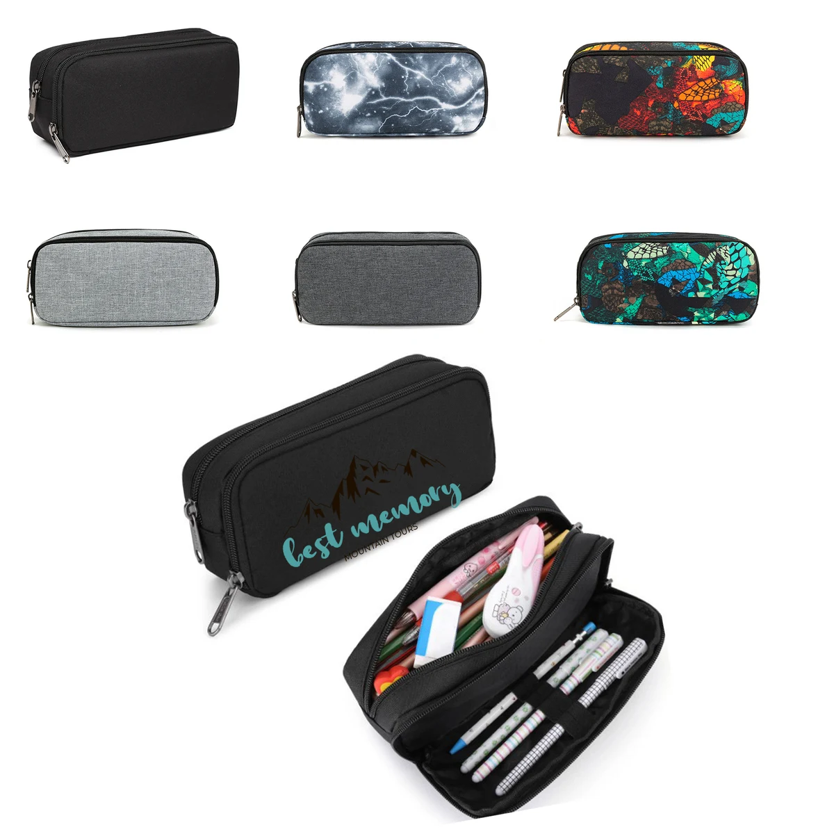 Oxford Zipper Pouch for Makeup Stationery 1