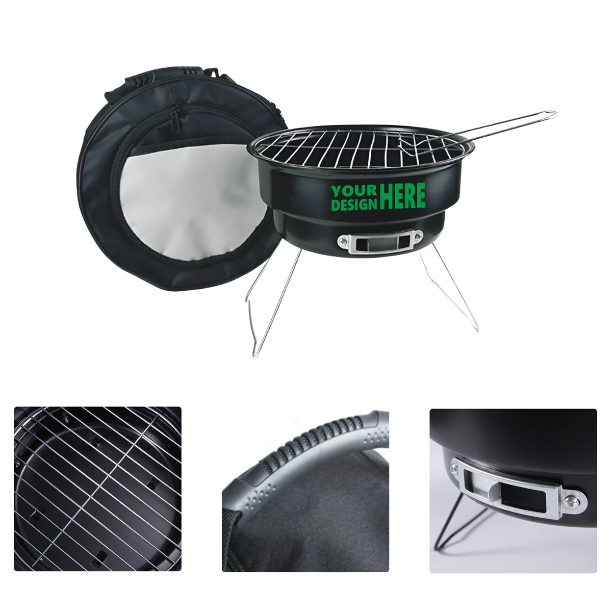 MOQ50 Personalized Mini Folding BBQ Grill For Outdoor Use 1