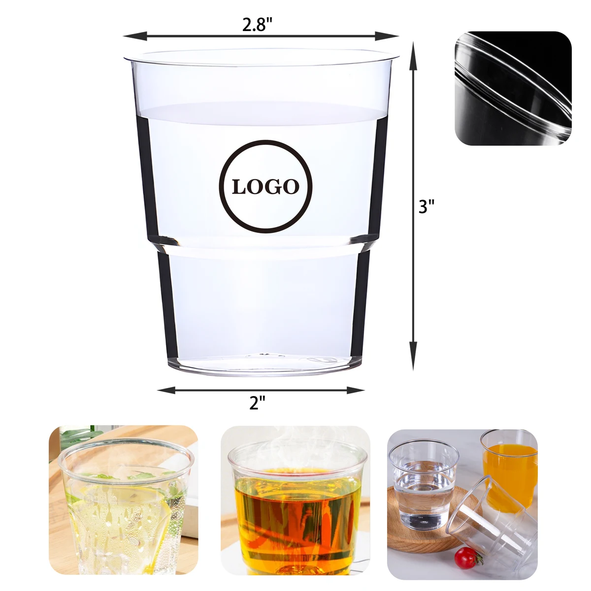 6 OZ Lightweight Disposable Plastic Cup 1