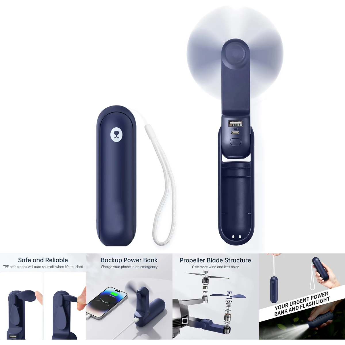4800mAh Portable Handheld Fan 1