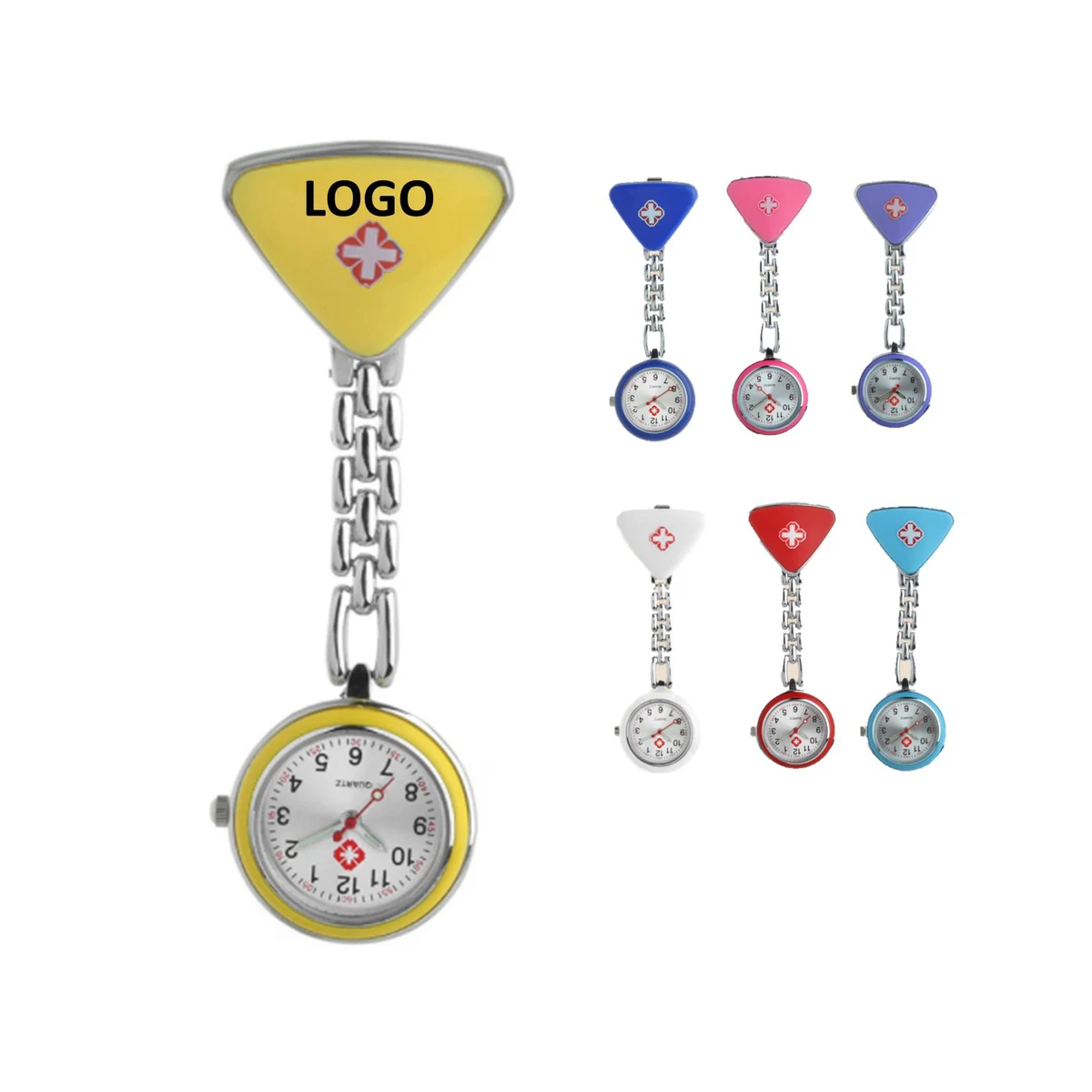 Medical Stainless Steel Clip Pocket Nurse Watch 1