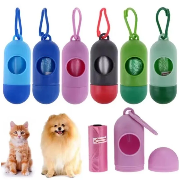 Dog Poop Bags With Dispenser and Clip 1