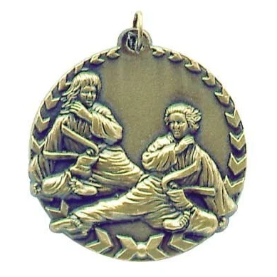 Karate Millennium Medal, 1 3/4" 1