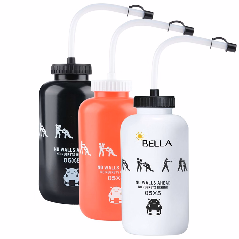 34oz Sports Bottle With Long Straw