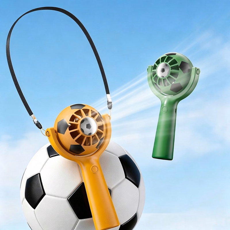 Rechargeable Soccer Trophy Handheld Fan