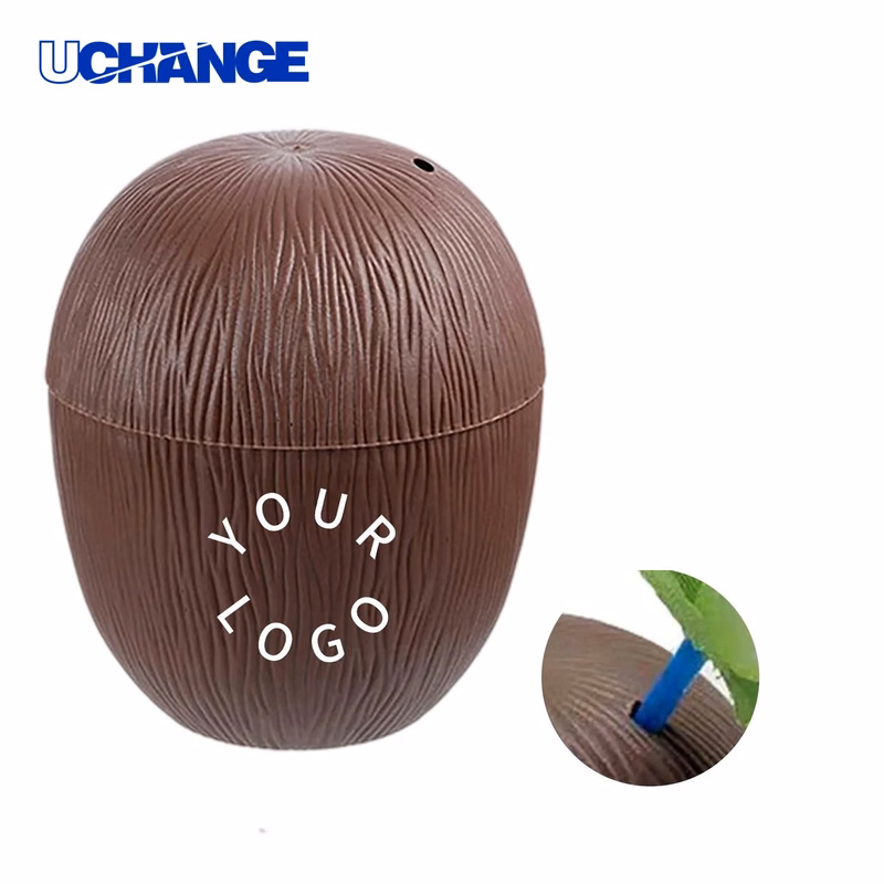 Coconut Cup with Straw for Summer Parties